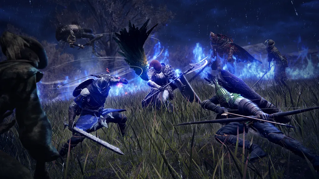 Elden Ring Nightreign screenshot, amely egy kis mágiát és csontvázidézést mutat be