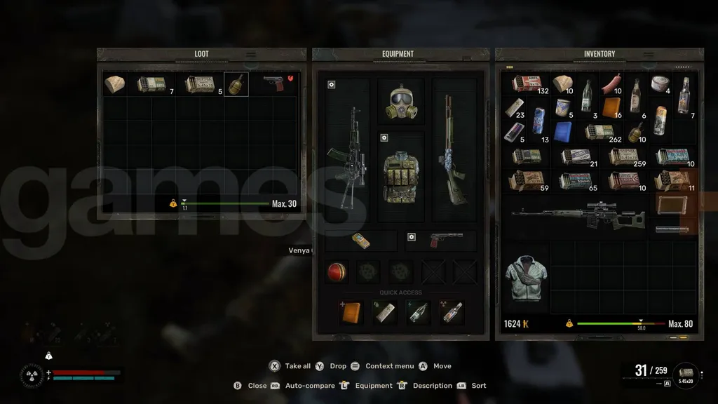 STALKER 2 taşıma ganimeti