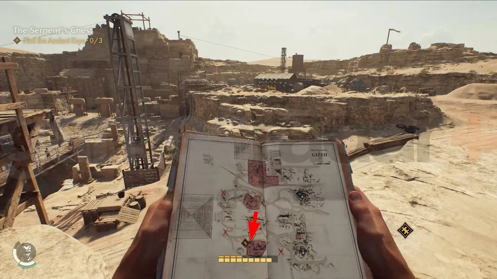 Indiana Jones Gizeh Serpent&rsquo;s Chest nøkkel start