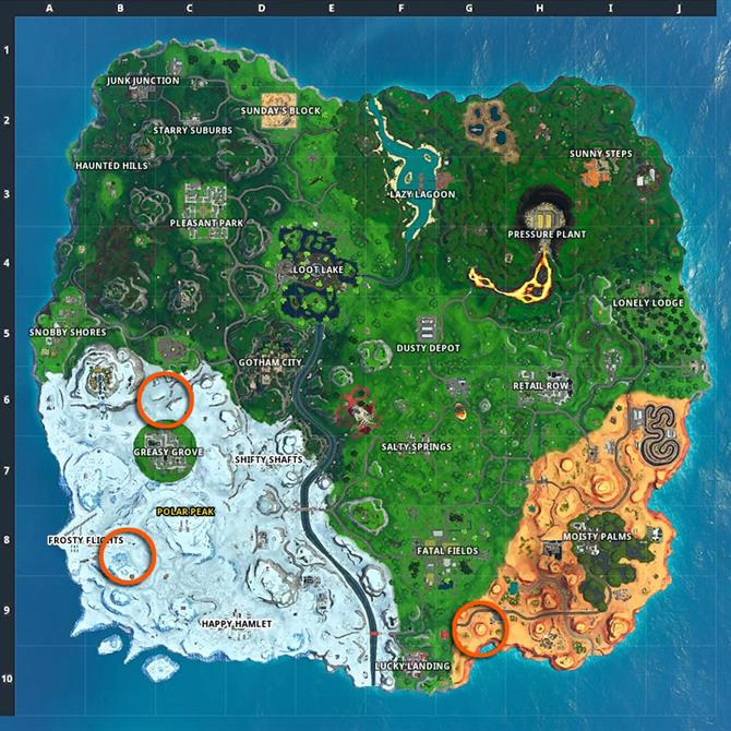 What Is A Bullseye In Fortnite Ubicaciones De Fortnite Bullseye Donde Aterrizar En Diferentes Bullseyes Los Juegos Peliculas Tv Que Amas