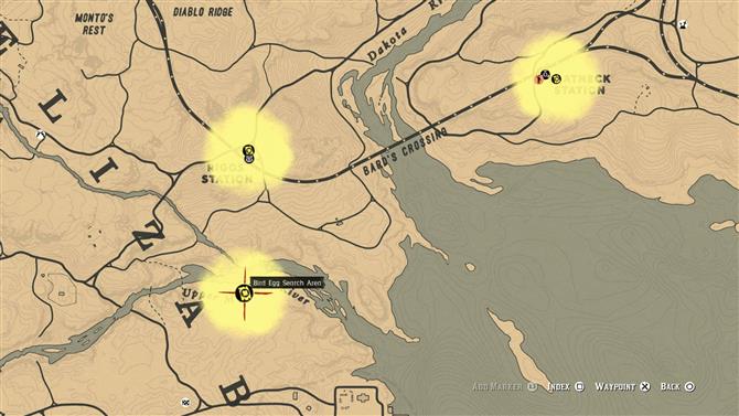 Onde encontrar tesouros do Bardo's Crossing em Red Dead Online? Mapa de  localização
